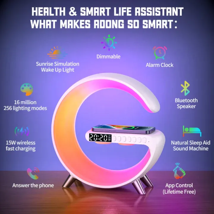 Portable%20speaker%20Sound%20Machine%20Smart%20Light%20Atmosphere%20Lamp%20App%20Control%20Bluetooth%20Speaker%20with%20Wireless%20Charger%20-%20Image%203