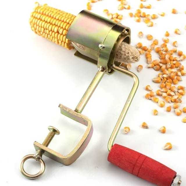 Portable Corn Thresher Manual Circular Corn Stripper Machine Creative Durable Metal Scrapper Peeler maize sheller
