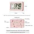LED Digital Clock Electronic Digital Screen Desktop Clock for Home Office Backlight Snooze Data Calendar Clocks -White. 