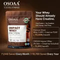Osoaa Impact Whey Protein 1kg | Isolate & Concentrate | 24g Protein & 3g Creatine| 5X Digestive Enzymes for better Absorption | NABL Lab Tested | Flavour- Double Rich Chocolate. 