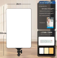 RL 19/24/32inch Square Large Screen Flat Panel Remote Control Dimmable Photography Live Fill Light for Studio YouTube Tiktok. 