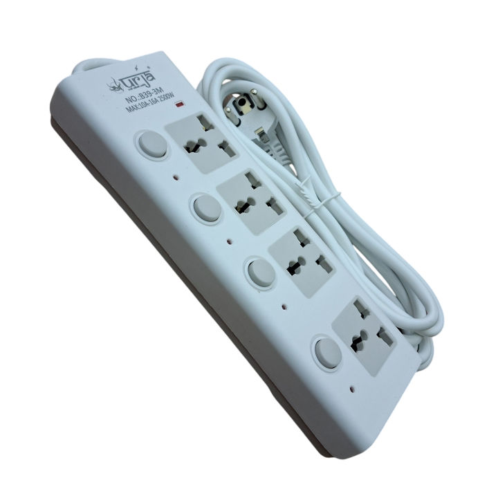 Urja%20B39-3M%204%20Port%20Extension%20Multiplug%20with%203%20Meters%20Cable%20%7C%20Individual%20Switch,%20Fire-Resistant,%202500W,%20LED%20Indicator%20%7C%20Ideal%20for%20Home%20&%20Office%20-%20Image%206