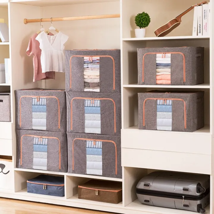 Desire-24l%20Kids%20Cloth%20Storage%20Box,%20Folding%20Stackable%20Clothes%20Organizer%20With%20Metal%20Frame%20-%20Image%208