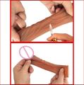 Reusable Condom Sleeve Silicone Penis Sleeve Penis Extension Enlargement Sleeve Crystal Elastic Sleeve For Men. 
