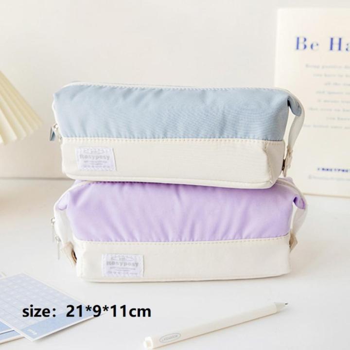 To School Holsters For Girls Korean Stationery Kawaii Soft Pencil Cases Large Capacity Cute Bag Student Pencil Case
