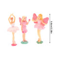 Mini Music Box Dolls Ballet Dancer Girls Figurines Fairy Princess Ornament Dancing Eight Tone Box Decor Music Box Accessories YUEYING. 