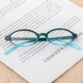Fashion Oval Frame Glasses for Women Retro Blue Green Small Frame Glasses Anti Blue Light Glasses Y2K Style Eyeglasses. 