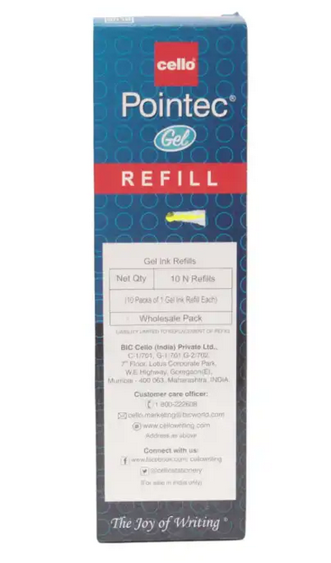 Cello%200.5mm%20%20Pointec%20Gel%20Pen%20Refill%2010%20Pcs%20-%20Image%203