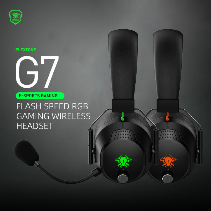 Plextone%20G7%20Flash%20Speed%20RGB%20Chroma%20LED%20Wireless%20Bluetooth%205.1%20Gaming%20Headset%20With%20ENC%20Detachable%20Mic%20For%20E-sport%20Gaming%20-%20Image%209