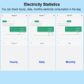 NAMUNY Tuya Smart Life WiFi Energy Meter Bidirectional 2 Channel Din Rail with 120A CT App Monitor Export and Import Power. 