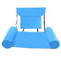 OYPFXMI Pool Float Chair, Adult Inflatable Pool , Foldable Portable Float Seat, Pool Summer Water Fun Blue. 