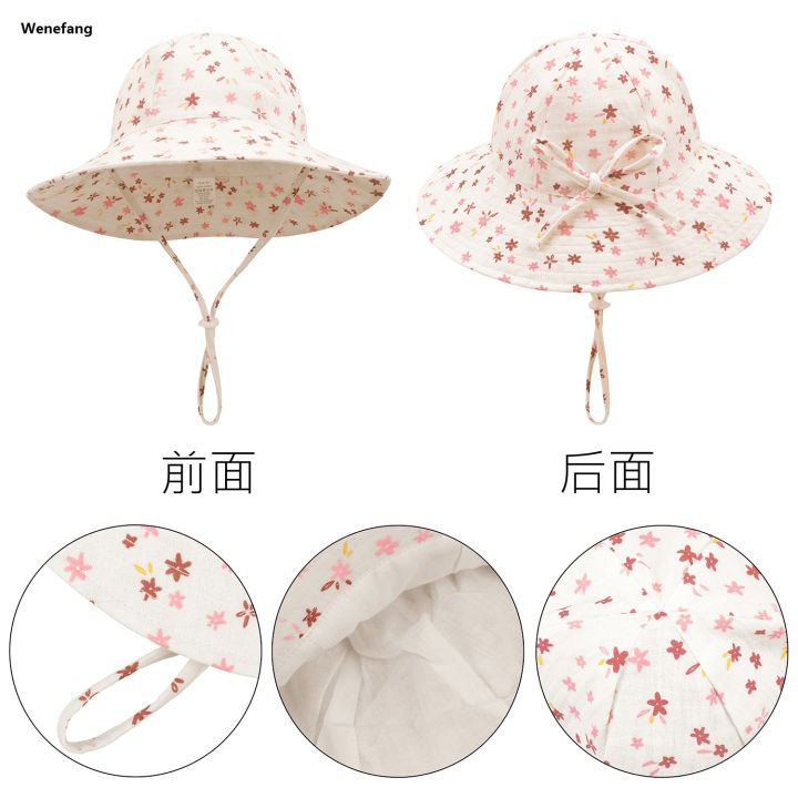 Wenefang%20Newborn%20Boys%20Girls%20Bucket%20Hat%20Summer%20Kids%20Toddler%20Panama%20Cap%200%20to%20%E3%80%902025%20Version%E3%80%91%2048%20Months%20Soft%20Cotton%20Baby%20Sun%20Hat%20flower%20printing%20Cute%20Bunny%20-%20Image%204