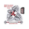 York Chrome Coated 20KG Adustable Dumbbell Set. 