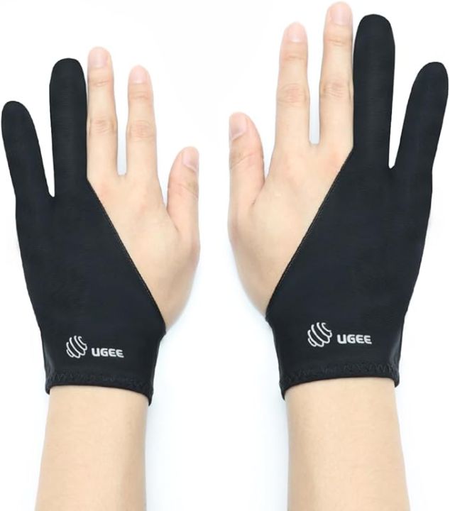 UGEE Glove for Drawing Tablet Universal Size with Two Finger for Right Hand or Left Hand