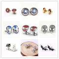 【VisioN Super Shop】The Avengers Eendgame Cufflink Thor Hammer Captain America Batman Cuff French Shirt Sleeve Buttons Wedding Gifts. 