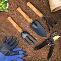 Plantora Gardening Essentials Kit – Trowel, Garden Fork, Cultivator, Cutter & Gloves – Premium Home Garden Tools Set for Everyday Use. 