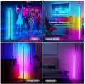 Smart LED Corner Lamp RGB Atmosphere Floor Lamp Detachable Corner Light APP Control Remote Control with Music Sync USB Plug and Play. 