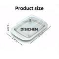 DISICHEN 1 Pcs Stainless Steel Butter Dish with Plastic Lid Bread Dessert Plate Cheese Storage Keeper Tray Kitchen Tools Butter Plates Affordable. 