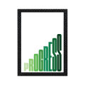 Progress Motivational Wall Poster – Matt laminated printed poster with checker frame 8x12inch. 