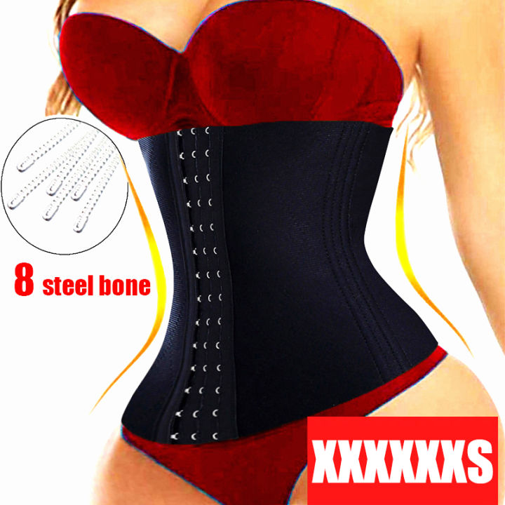 Special Offer XXXXXXS Corset Slimming Waist Trainer Modeling Belt Women Dress Underwear Body Shaper Waist Cincher 8 Steel Bone Girls Shapewear