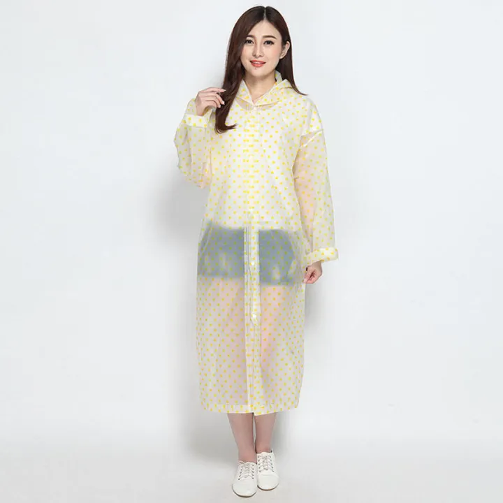 EVA%20Transparent%20Polka%20Dot%20Print%20Hooded%20Front%20Button%20Raincoat%20-%20Image%203