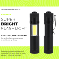 Kqueebee New Mini Portable Aluminum Q5 LED Flashlight XPE&COB Work Light lanterna Powerful Pen Torch Lamp 4 Modes Use 14500 or AA. 