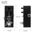 Guitar Effector Electric Guitar Heavy Overload Effector Professional Single Block Small Effector Brushed Black. 