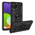 Lereach For Samsung Galaxy A22 4G / M32 / F22 Mobile Phone Case TUP+PC Hard Ring Car Ring Bracket Shockproof Back Cover. 