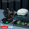 Lenovo XT85 TWS Wireless Earbuds AAC Noise Reduction Earphone Touch Control Sweatproof Headset LED Light Cool Stylish Headphones. 