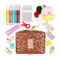 1Set Beginners Crochet Hook Set 58PCS Portable Crochet Set Ergonomic Crochet Hooks Set Crochet Kit. 