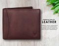 WildHorn Nepal Bombay Brown Genuine Leather RFID Protected Wallet For Men-WH1173 | Fashion Accessory For Men. 