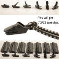 ZOROOM 140PCS Camping PC Tent Clips,Awning Tarp Clips, Clamps, Tarp Clips Tent Clips, Tent Fixing Clamps Outdoor. 