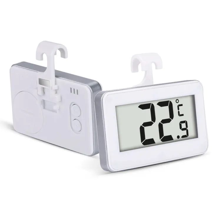 Digital%20Wireless%20Freezer/%20Refrigerator%20Thermometer%20and%20Indoor%20Temperature%20Monitor,%20White%20-%20Image%205