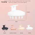 Sutuiying Soft Silicone Hair Shampoo Brush Scalp Massage Hairbrush Hair Luxury Care Tools Wet and Dry Shower Bath Spa Tools Holloween Gifts. 