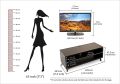 Kamakhya Décor Tv  Cabinet with Storage, for Up to 42" TV Unit and Shelf Storage for Set Top Box, Home Theatre, Books for Living Room. 