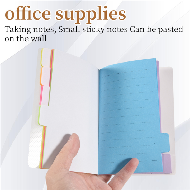 NAMUNY%20Sticky%20Notes%20Divider%20Sticky%20Notes%20Tabs%20,Tabbed%20Self-Stick%20Lined%20Bright%20Colors%20Notepad,%204X6Inch,2%20Pcs%20120%20Index%20Notes%20-%20Image%203