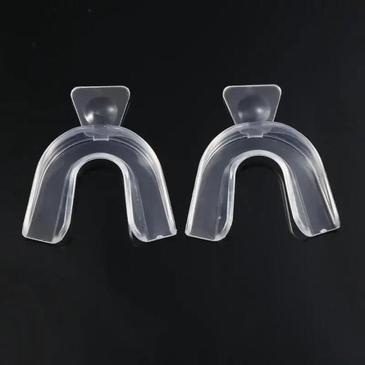 2 Pcs Mouth Guard Bruxism Splint Night Teeth Tooth Grinding Sleep Aid Whitening Tray