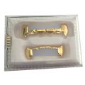 Hip Hop Teeth Set Top & Bottom Half Teeth Fangs Slim Grills Halloween. 