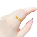 Sale】Four-leaf clover ring 2023 new fashion plated plain ring ring for girlfriend gift. 