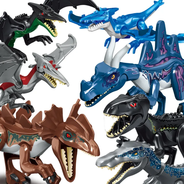 Jurassic%20Dinosaur%20World%20Brutal%20Raptor%20T-Rex%20Triceratops%20Indominus%20Rex%20Model%20Building%20Blocks%20Dino%20Velociraptor%20Figure%20Bricks%20Toys%20-%20Image%203