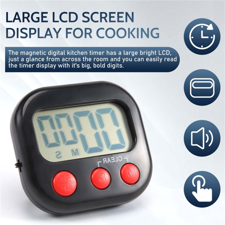 ARELENE%20Kitchen%20Timer,%20Digital%20Visual%20Timer%20Magnetic%20Clock%20Stopwatch%20Countdown%20Timer,%20Large%20LCD%20Screen%20Display%20for%20Cooking%20-%20Image%203