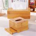 Bamboo Tissue Box 9cm*9cm. 