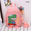 Baby Cartoon Dinosaur Cute Anti-lost Backpacks School Bags Toddler Rucksack Kindergarten Schoolbag. 