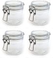 Pasabahce Latch Lock Lid Glass Jar  Old Fashioned Heat Resistance Jar  Storage and Travel Container. 