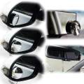 KOBWA Car Rear View Blind Spot Mirror Round Stick-On Convex Mirror Wide Angle View Mirror For Safer Driving-2 Pack. 