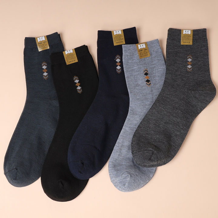 Men%20Socks%20Solid%20Color%20Plaid%20Breathable%20Cotton%20Crew%20Socks%20-%20Pack%20Of%205%20Pairs%20%7C%20Fashion%20Summer%20Socks%20For%20Men%20-%20Image%205