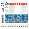 Smart Electronics Kits Ne555+CD4017 Light Water Flowing Light LED Module DIY Kit Learn Electronic Principles Children's Lab. 
