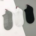 DISICHEN Sales promotion TB Men's Boat socks Luxury Brand Solid Color Crew Socks Korean Fashion Style Cotton Knitted Uni Casual 1/6 Pairs Sockings. 