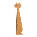 Wood Animal Ruler School Supplies Drawing Gift Cartoon Cat Ruler Stationery Ruler Wooden Ruler for Girls Boys Kids Children. 