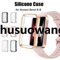 Zhusuowang Soft TPU Case For Huawei Band 9 / 8 /10 Shell Frame Bumper Screen Protector Glass Band9 Full Clear Protective Cover Fifty percent discount. 